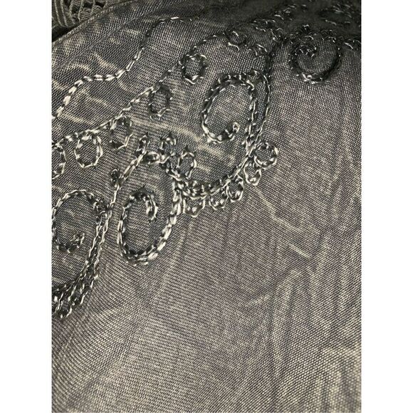 NWT VENUS IMPORTS EMBROIDERED SAGE GREEN RAYON DRESS S/M - Picture 10 of 10